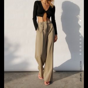 Zara wide leg trousers